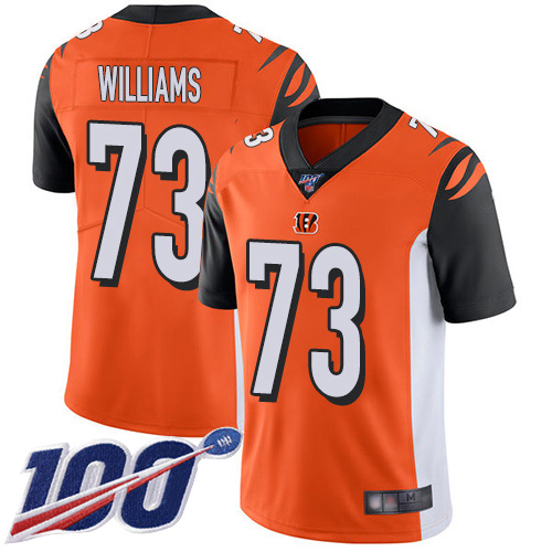 Cincinnati Bengals Limited Orange Men Jonah Williams Alternate Jersey NFL Footballl #73 100th Season Vapor Untouchable